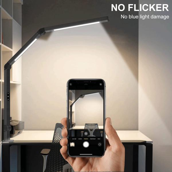 Clamp Desk Lamp Dual Light Swing Arm Adjustable Heat Lamp For Home