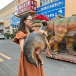 Animatronic Dinosaur Hand Puppet Customized For Amusement Park