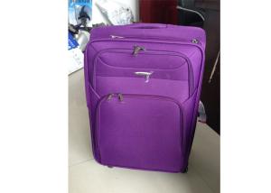 Wholesale 170T Lining Soft Trolley Luggage Suitcase , 4 Single Rotative Wheels Soft Sided Rolling Luggage from china suppliers