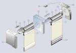 Yellow Electric Roller Blind, 1.5m Motorised Exterior Blind
