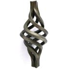 Handmade Steel Ornamental Railing Parts Wrought Iron Twist Baskets Custom