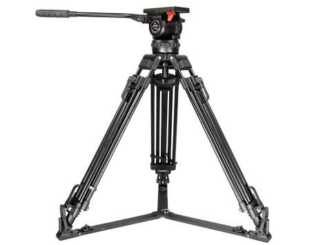 Professional Video Shooting Carbon Fiber Tripod 75mm Bowl Diameter with Single