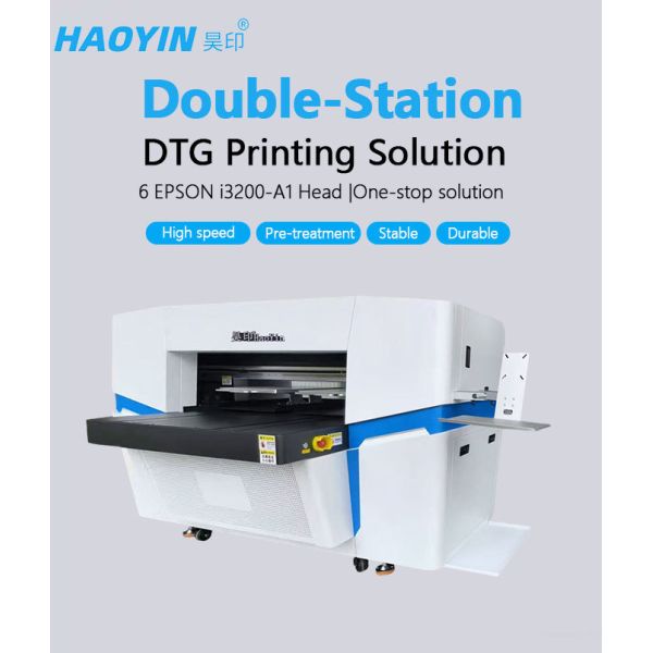 Pre-treatment integrated DTG machine for 40cm wide cotton garments