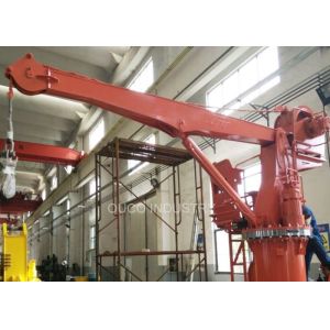 Wholesale 3T Hydraulic Ship Deck Crane Stiff Boom Work Radius 4M from china suppliers