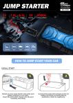 Car Emergency Battery Jump Starter With Led Work Light and DC 12V for Car