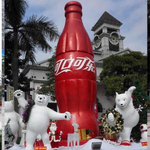 Wholesale customize size mall decoration large metal color dog statue as decoration statue in shop/ mall /event from china suppliers