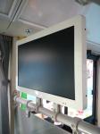 Metal 15.6 Inch Bus TV LCD LED Monitor For Advertising Video Signage Display 12V