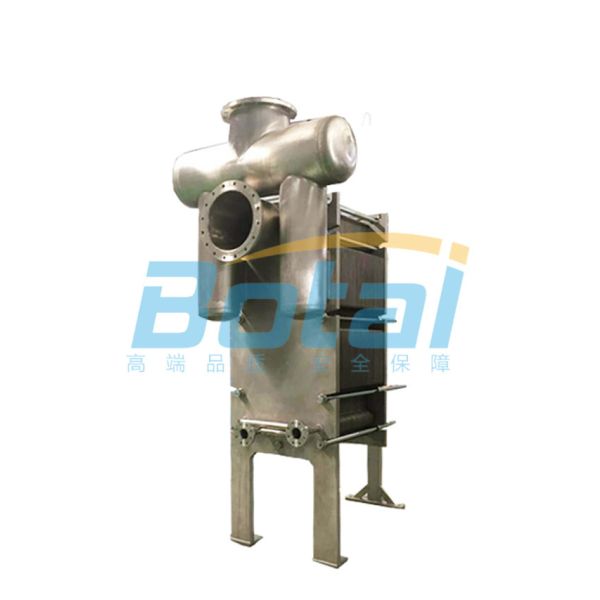 Close-up view of S65 Heat Exchanger plates and connections