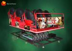 Snow Bubble Lighting 7D Movie Theater XD Simulator With Wheel / Exciting Gam