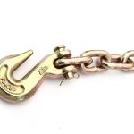 5/16" 3/8" 1/2" G70 Alloy Steel Yellow Zinc Plated Towing Chain With Clevis Grab