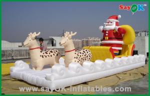 Wholesale Christmas Inflatable Holiday Decorations Inflatable Santa Claus and sled from china suppliers