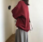 OEM Apparel Winter Oversized Ladies Round Neck Hoodies Losse Long Sleeves Tops