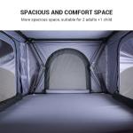 300gsm Polyester Tent Fabric Pop Up Roof Top Tent For 3-4 Person Camping On