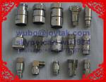 DIN 7/16 connector female clamp type for 7/8" coaxial cable tri-alloy plating