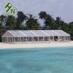 15x40m Large Transparent Aluminum Alloy Event Party Wedding A Shape Tent