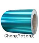 Metallic Grain Aluminum Sheet Metal Roll , SMP Coating Painted Aluminium Coil