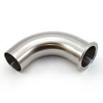Stainless Steel 304 316L Single Tri-clamp Quick Install 90 Degree Elbow Pipe