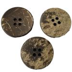 ODM Natural Coconut Buttons 4 Hole 38L Round Shape Fashionable