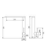 HOMEKA Deck Mounted Basin Mixer Tap ODM kitchen flexible faucet