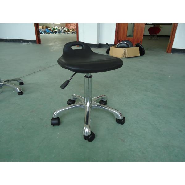 Pneumatic Rotatable Ergonomic Laboratory Stools Adjust Height 420-570mm With Handle Hole