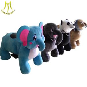 Wholesale Hansel amusement park coin operated motorized led light plush animals from china suppliers