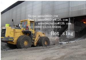 Wholesale mining otr tire chains 23.5-25 wheel loader tyre protection chains from china suppliers