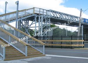 Wholesale 7.3m Width Pre Engineered Pedestrian Bridges Business Center Solve Congested Traffic from china suppliers