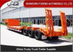 Original Widely Lowboy Semi Trailer , Hydraulic Load Boy Trailer With Exposed