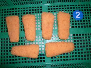 China prefried breaded pollock fillets skinless boneless PBO, formed or natural fillets,  100g, 10kg/ctn in bulk on sale