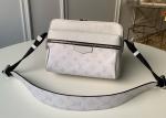 Black Square Taiga Leather Message Luxury Cross Body Bag Single Shoulder