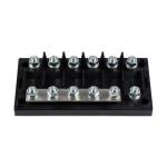 Heavy Duty Marine 6 Way MEGA Fuse Block Holder with Busbar 200A 250A