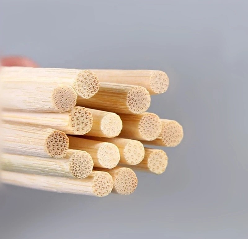 5.5*230 mm Round Restaurant Chop Sticks Disposable Bamboo With Printed Logo