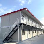 2 Floor Flat Pack Prefab Container Van House With Light Steel Frame Sandwich