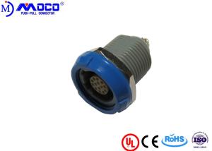 Wholesale Blue Nut Female Plastic Push Pull Connectors 1P 14 Pin For Biomass Monitors from china suppliers