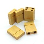 Square CNC Brass Parts H59 H62 Brass CNC Turning Parts Micro Machining
