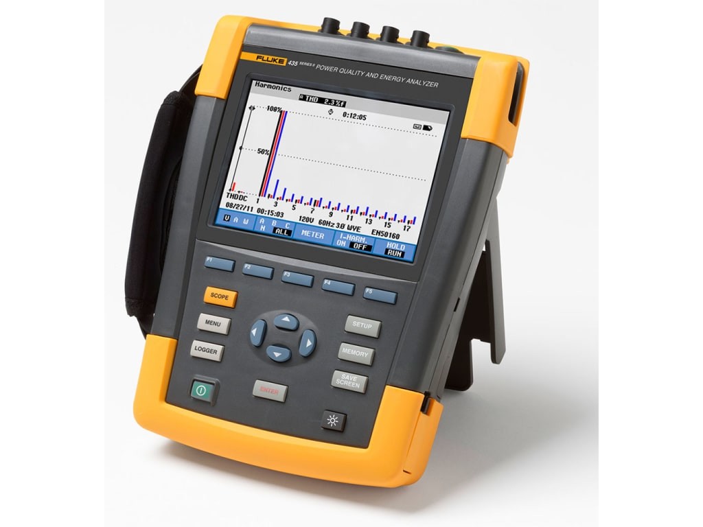 Fluke 435 Power Quality Analyzers 3 Phase 1000Vrms 200KS/S Class A Compliant 16MB Memory