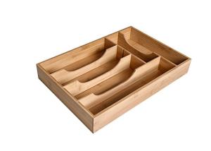Wholesale Premium Bamboo Storage Containers expandable Drawer Organizer Cutlery Utensil Caddy from china suppliers