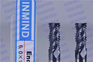 Wholesale AlTiN NANO Coating HRC55 Roughing End Mills 4 Flute 6mm / 8mm Diameter from china suppliers