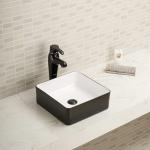 Square Table Top Wash Basin Material Fully Porcelain Farmhouse Bathroom Vessel
