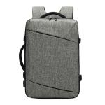 All Seasons USB Khaki Overnight Bag Multi Functional Backpack 39L