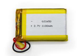 Wholesale 603450 3.7Volt 1100mah Lipo Battery 1S1P Rechargeable Li-polymer Batteries from china suppliers