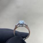 1.13ct Cushion Cut Lab Grown Engagement Rings IGI