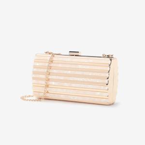 Wholesale ODM White Striped Acrylic Zinc Alloy Purse Frame from china suppliers