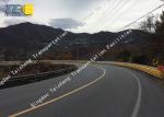 Durable Highway Metal Guardrails Q235 Hot Dip Galvanizing Metal Material