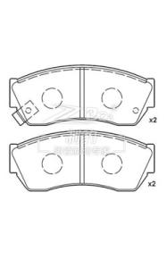 Wholesale Fmsi D451 Disc Brake Pad Set 8.5 X 5.5 X 2.5 Inches OE Replacement from china suppliers