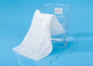 Wholesale Pearl Pattern 80g Spunlace Nonwoven Fabrics Raw White from china suppliers