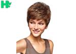 Heat Resistant Synthetic Choppy Bangs Short Wigs For Women Health And Breathable