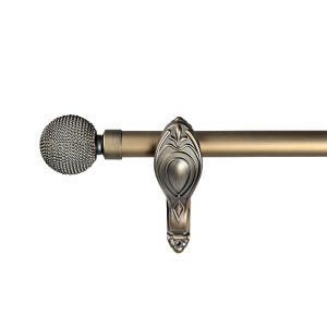 Wholesale 22mm Curtain Rod Finials Coffee Color Home Single And Double Bracket from china suppliers