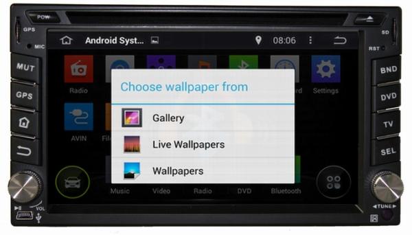 Ouchuangbo 6.2 Inch Audio Radios for Universal Car DVD Android 4.4 GPS