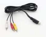 OEM 1M 2M 3M 9 Pin Mini Din to RCA S Video Audio Cable for TV Displays Audio
